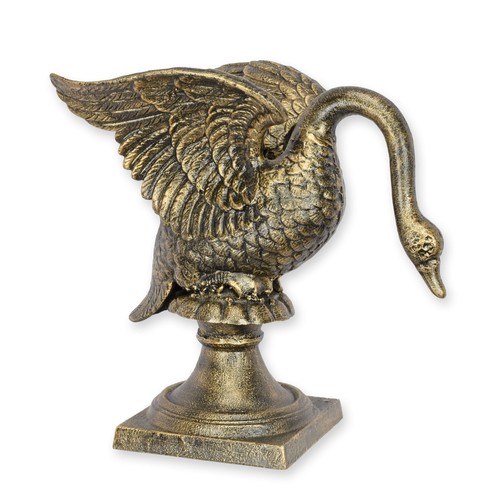 Skulptur schwan gusseisen - schwan,