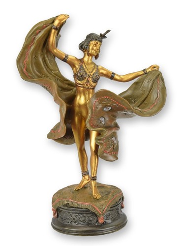 Bronzeskulptur einer tänzerin - einer,