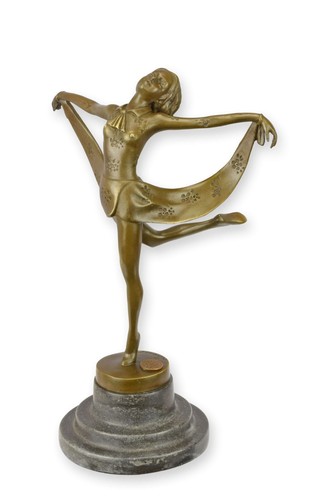 Bronzeskulptur tänzerin nach - bronzeskulptur,