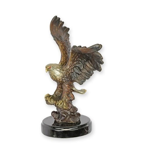 Bronzefigur tier adler tba272 - bronzefigur,