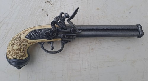 Deko piratenpistole 3fach lauf - piratenpistole,