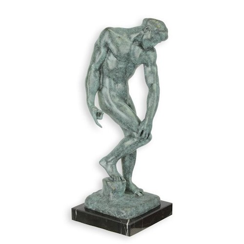 Bronzeskulptur nach rodin - rodin, adam