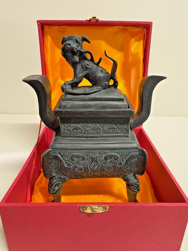 Antike bronze räucherfigur - antike,