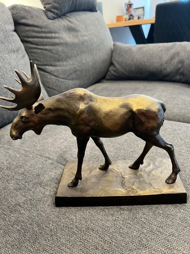Bronze plastik schreitender - bronze, plastik,