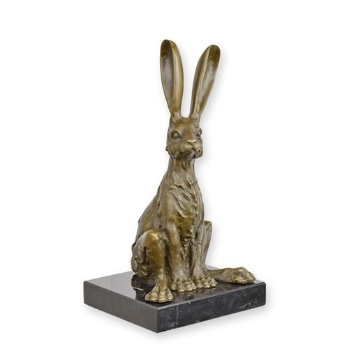 Bronzefigur tier sitzender - bronzefigur,
