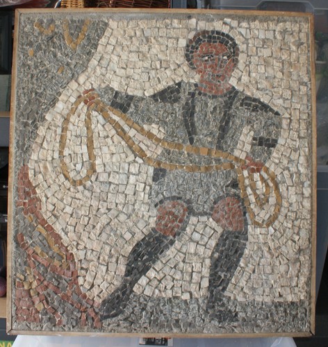 Mosaikbild motiv gladiator - mosaikbild,